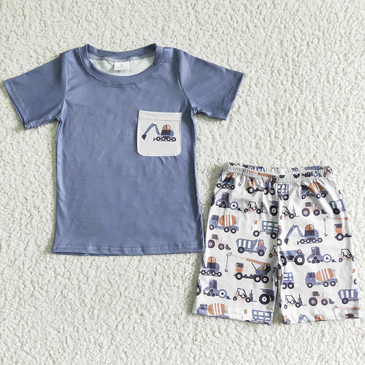 Baby Boy Clothes Cute Summer Fashion Kids Boys Short Sleeve Shorts Sets BSSO0063