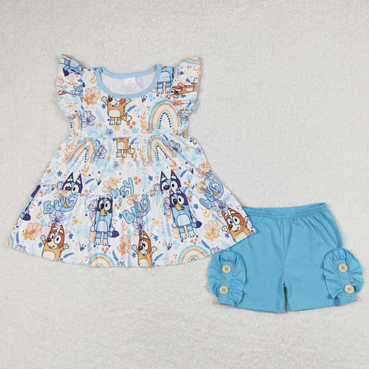 Boutique Baby Girls Clothes Tunic Tops Shorts Sets GSSO1170