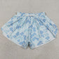 Adult Women Shorts Southern Light Blue Camo Yoga Active Shorts Bottoms SS0769