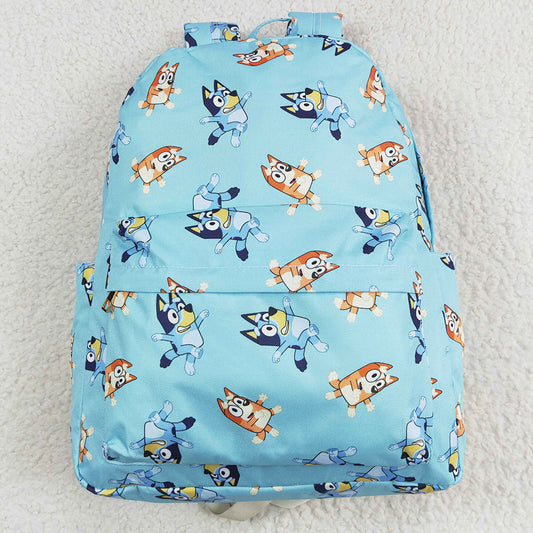 Baby Girls Backpacks Dogs Blue Zip Backpack Back Bags BA0195