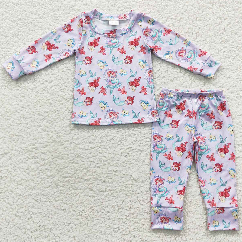 Fashion Girls Pajamas Cartoon Boutique Sleepwear Set GLP0573