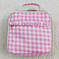 Baby Girls Pink Checkered Lunch Dinnder Picnic Thermal Bags Boxes BA0283