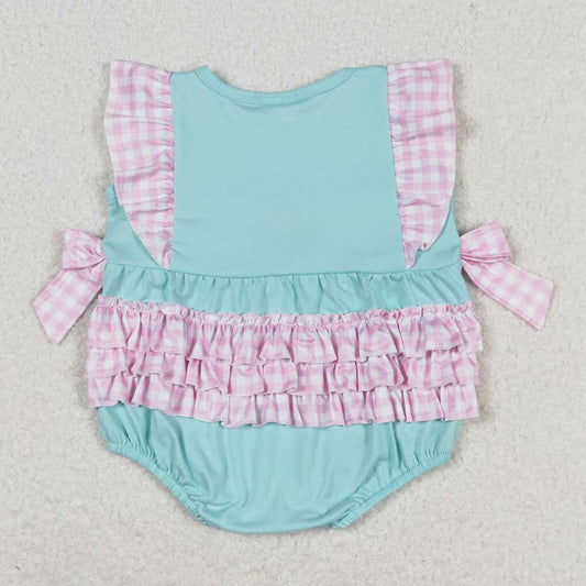 Baby Girls Rompers Summer Popsicle Bows Sleeveless Bubble Rompers SR1260