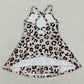 Baby Girls Dress Strap Leopard Shorts Yoga Active Knee Length Dresses GSD2650