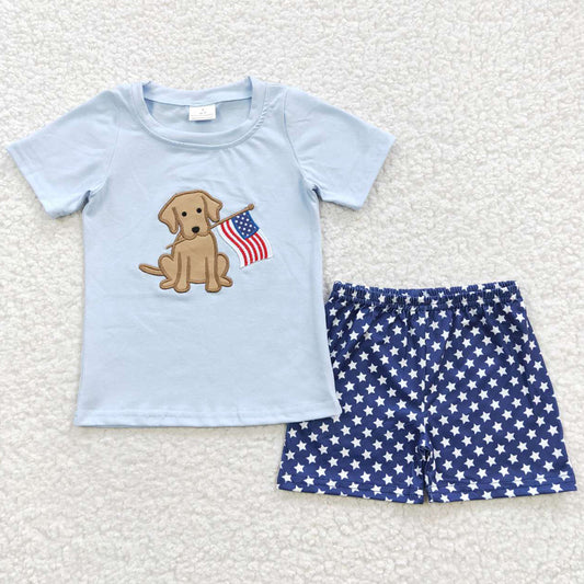 July 4th Baby Boy Clothes Shorts Sets BSSO0227