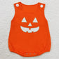 Boutique Infant Baby Boys Rompers Orange Halloween Ghost Shirt 2pcs Rompers Sets LR1704