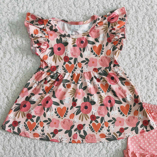 Fashion Baby Girl Clothes Flower Cute Kids Clothes Girls Outfits B6-13
