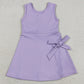 Baby Girls Clothes Lavender Sleeveless Yoga Active Short Knee Length Dresses GSD3881