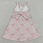Baby Girls Dress Strap Back Bows Yoga Active Shorts Knee Length Dresses GSD3421
