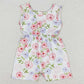 Baby Girls Jumpsuits Pink Flowers Sleeveless Shorts Jumpsuits SR1311