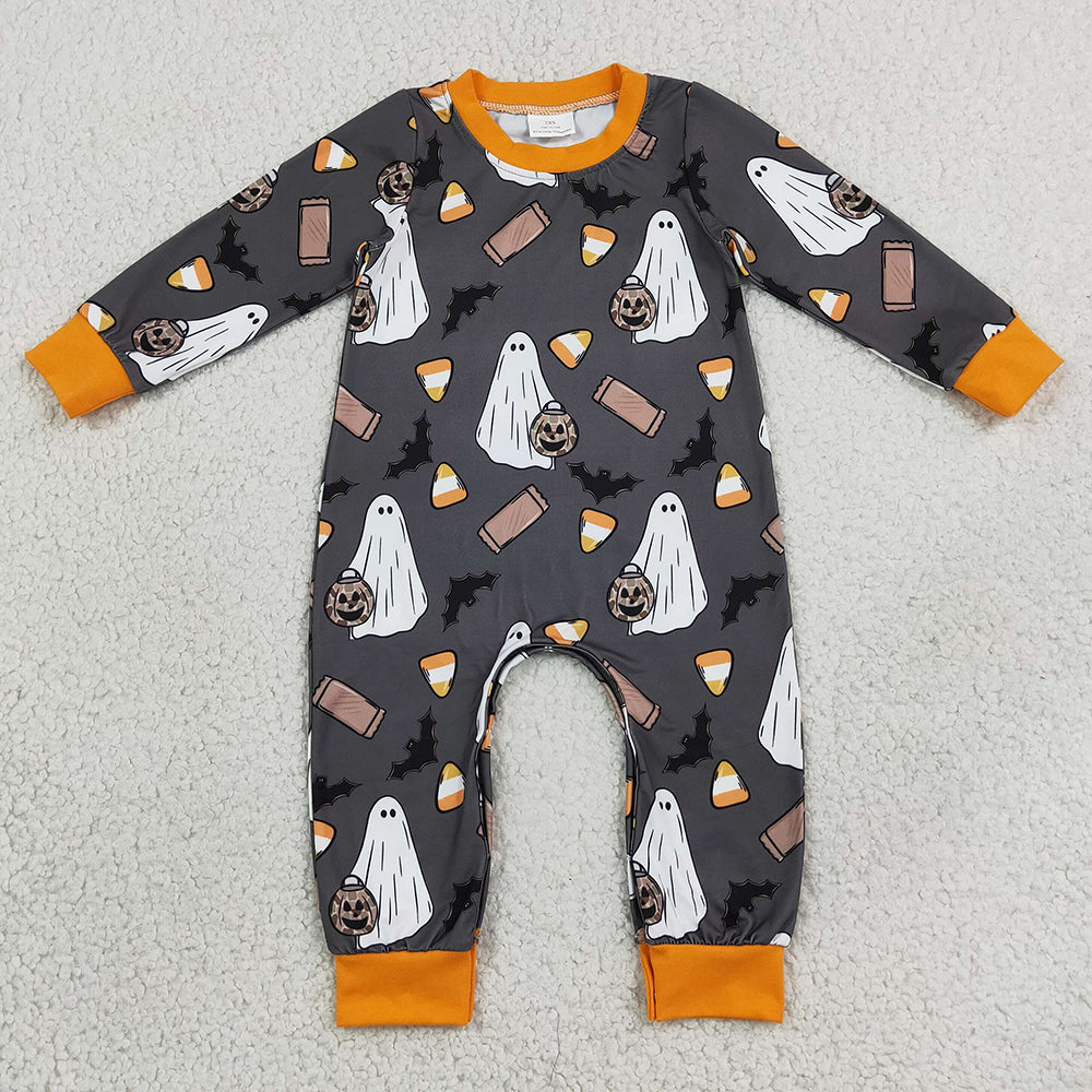 Baby Boys Rompers Long Sleeve Ghosts Pumpkins Halloween Pant Romper LR3241