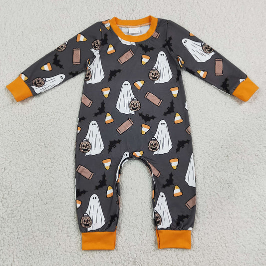 Baby Boys Rompers Long Sleeve Ghosts Pumpkins Halloween Pant Romper LR3241