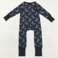 Baby Boys Rompers Halloween Black Horse Rodeos Western Zipper Pant Rompers LR2466 8.16