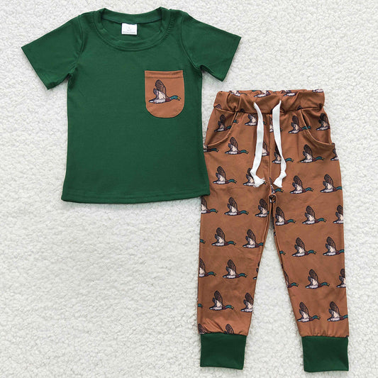 Boutique Boys Clothing Short Sleeve Top Pants Sets BSPO0155