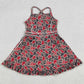 Baby Girls Dress Strap Camo A Team Yoga Active Shorts Ruffle Knee Length Dresses GSD3592