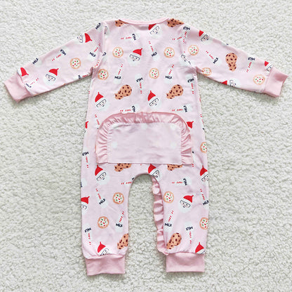 Ifnant Baby Girl Romper Long Sleeve Christmas Jumpsuit LR0471