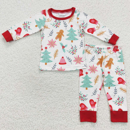 Christmas Kids Boys Pajamas Long Sleeve Nightwear Sibling Pajamas BLP0264