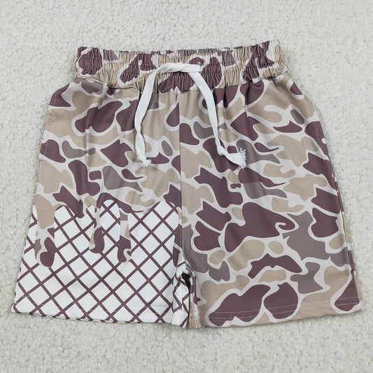Baby Boys Shorts Lavender Camo Drip Team Pockets Shorts Bottom SS0648