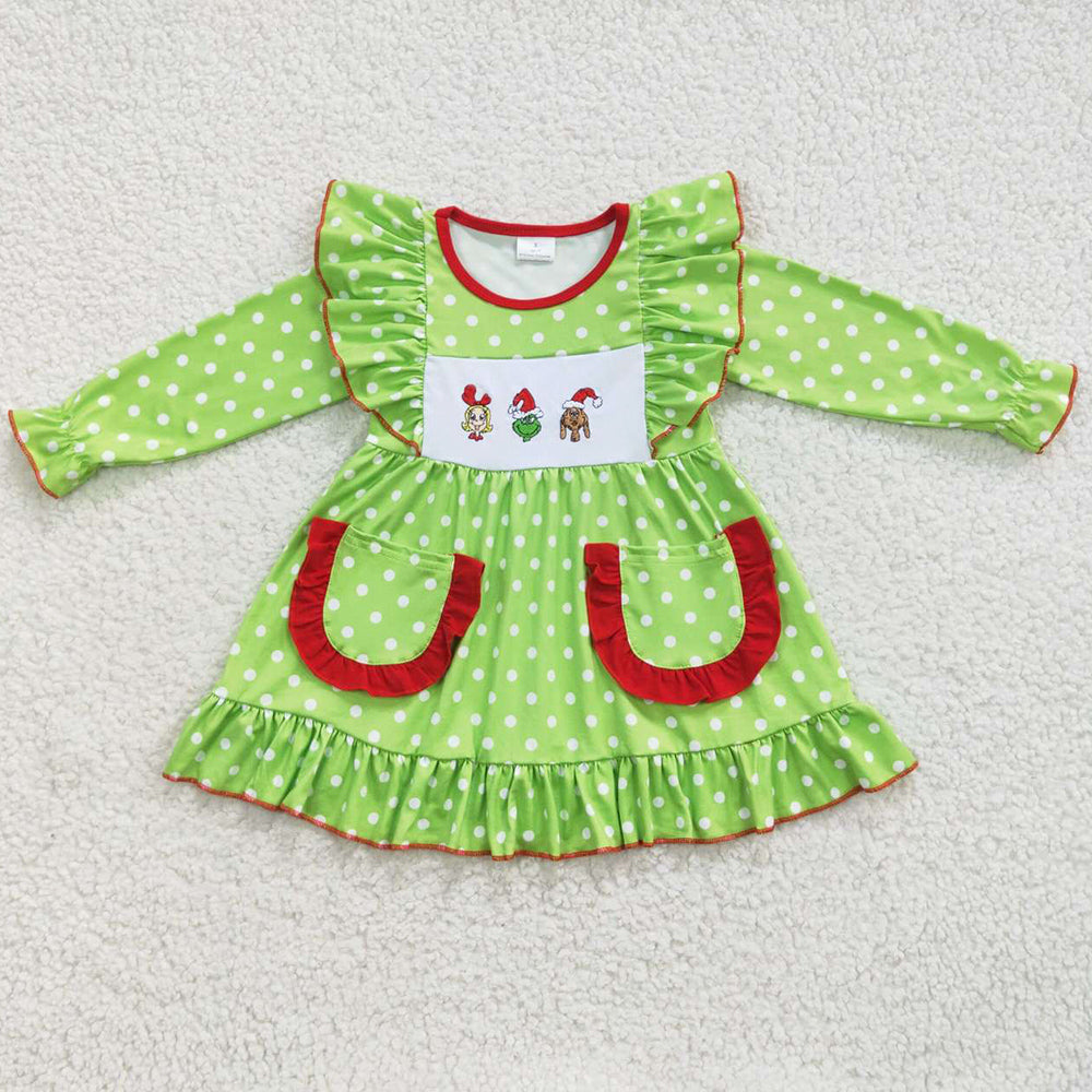 Fashion Baby Girls Dress Christmas Dresses GLD0217