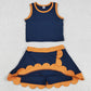 Sibling Baby Girls Sleeveless Vests Top Scallop Skirt Short Yoga Active Clothes Sets