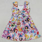 Baby Girls Clothes Princess Flowers Yoga Active Wear Skort Knee Length Dresses GSD2136
