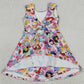 Baby Girls Clothes Princess Flowers Yoga Active Wear Skort Knee Length Dresses GSD2136