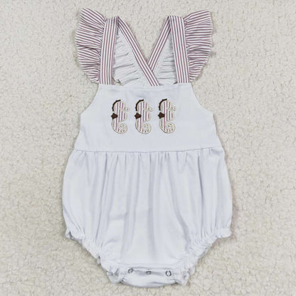 Baby Girls Rompers Sea Horse Flutter Sleeve Summer Rompers SR1502