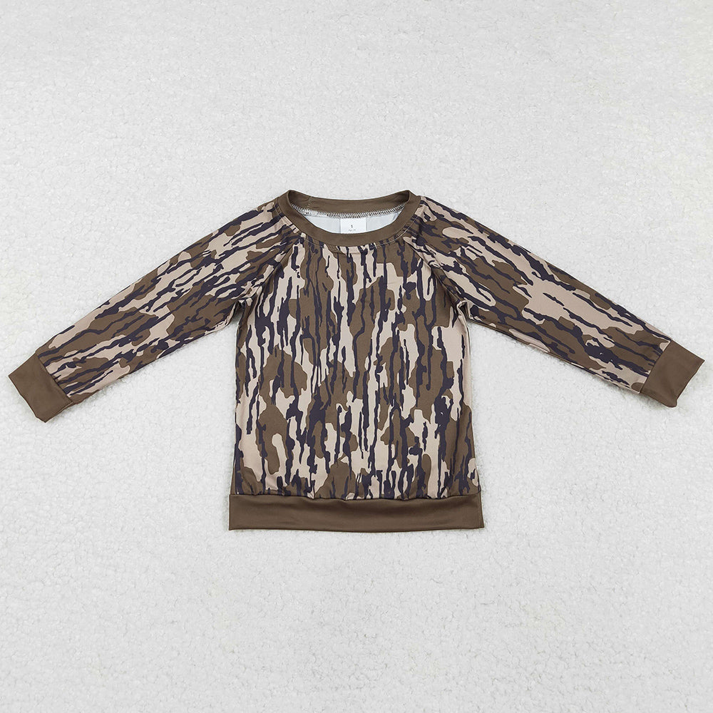 Baby Boys Clothes Tops Bottomland Camo Long Sleeve Tee Shirts Tops BT0882