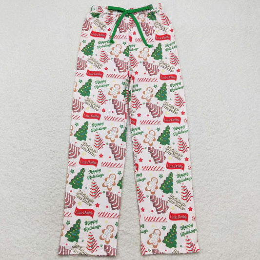 Adult Men Pants Christmas Season Tree Bottom Pants Pajamas P0490