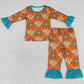 New Kids Pajamas Cow Print Boys Fall Pajamas Sibling Sleepwear Sets BLP0206