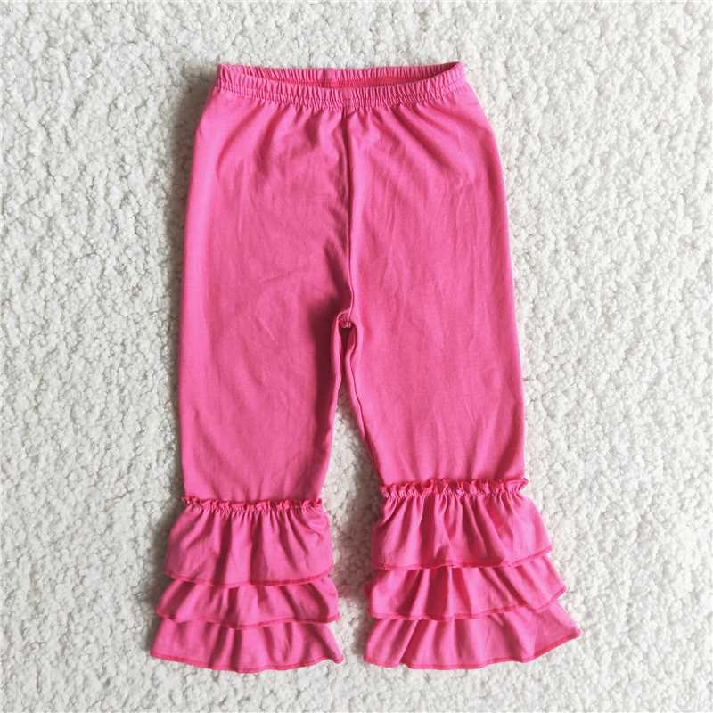 Girls Pink Ruffle Pants B4-12