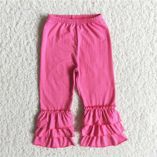 Girls Pink Ruffle Pants B4-12