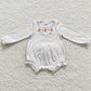 Christmas Tree Embroidery Boutique Girls Romper LR0392