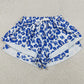 Adult Women Shorts Blue Leopard UK Team Yoga Active Butterfly Shorts Bottoms SS0802