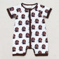 Baby Infant Boys Rompers Dog Hunting Short Sleeve Zip Rompers SR1687