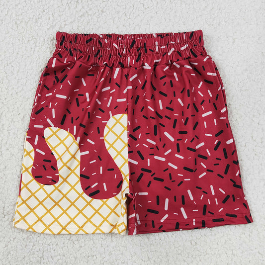 Baby Boys Shorts Maroon Sprinkles Drip Team Pockets Shorts Bottom SS0638
