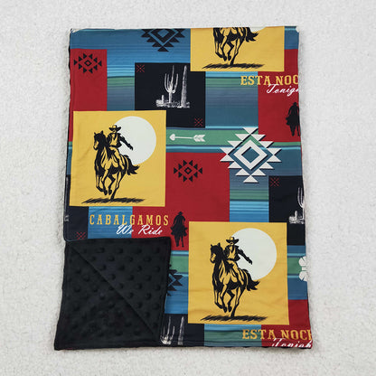 Baby Kids Blankets Rodeo Horse Western Blankets BL0078 10.3