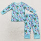 Baby Girls Pajamas Christmas Dogs Candy Bamboo Pajamas Sibling Sets GLP1535