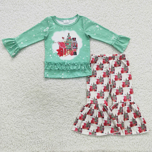 Christmas Boutique Girls Clothing Bell Pants Sets GLP0577