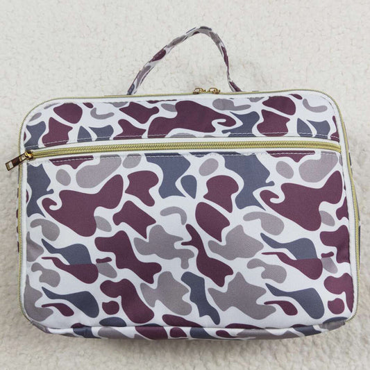 Baby Kids Lunch Boxes Grey Camo Lunch Dinnder Picnic Thermal Bags Lunch Boxes BA0227