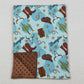 Baby Kids Children Blankets Western Boots Cactus Minky Blankets BL0175 10.14