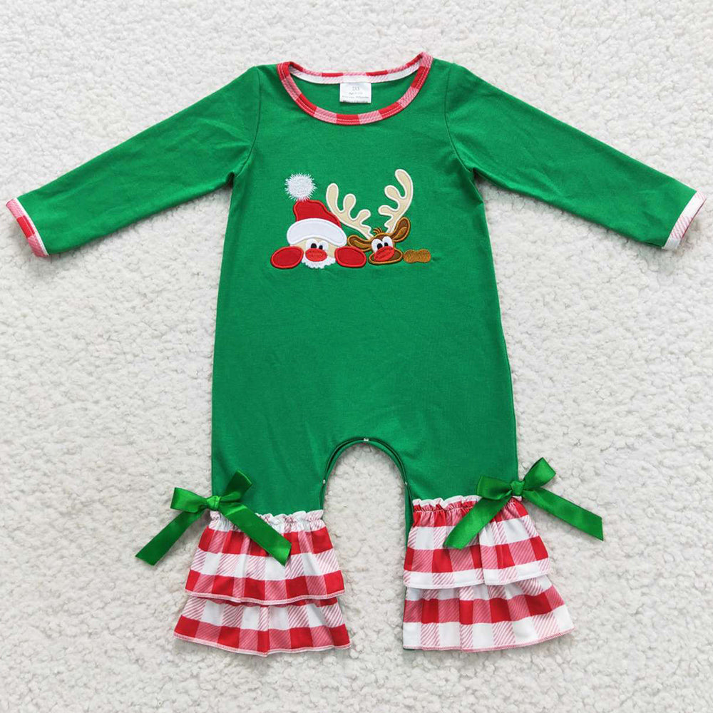 Christmas Infant Baby Rompers Sibling Jumpsuit LR0395