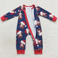 Cow Print Christmas Boutique Baby Kids Rompers LR0597