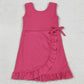 Baby Girls Dress Pink Sleeveless Yoga Active Scallop Shorts Knee Length Dresses GSD3766