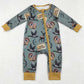 Baby Infant Boys Rompers Hunting Deers Ducks Bamboo Zip Rompers LR1680