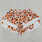 Adult Women Shorts Orange Leopard Dogs Team Yoga Active Butterfly Shorts Bottoms SS0806