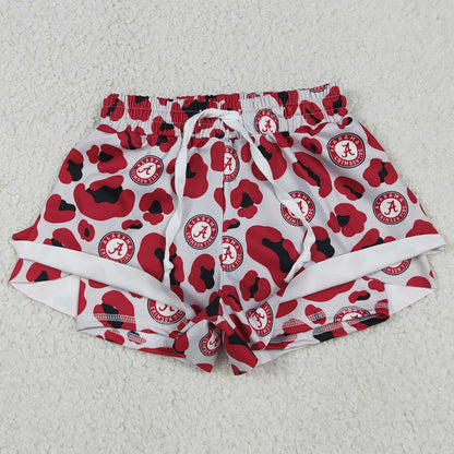 Baby Girls Shorts Red Leopard A Team Yoga Active Butterfly Shorts Bottom SS0817