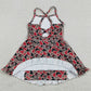 Baby Girls Dress Strap Camo Bulldogs Team Yoga Active Shorts Ruffle Knee Length Dresses GSD3593