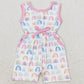 Baby Girls Jumpsuits Colorful Rainbow Pockets Jumpsuits SR1600