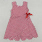 Baby Girls Dress Red Checked Yoga Active Shorts Scallop Knee Length Dresses GSD3669